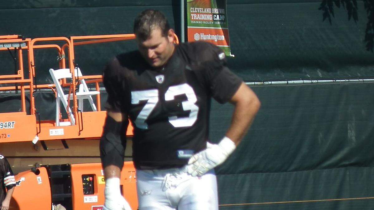 Joe Thomas was shown with the Cleveland Browns in 2011