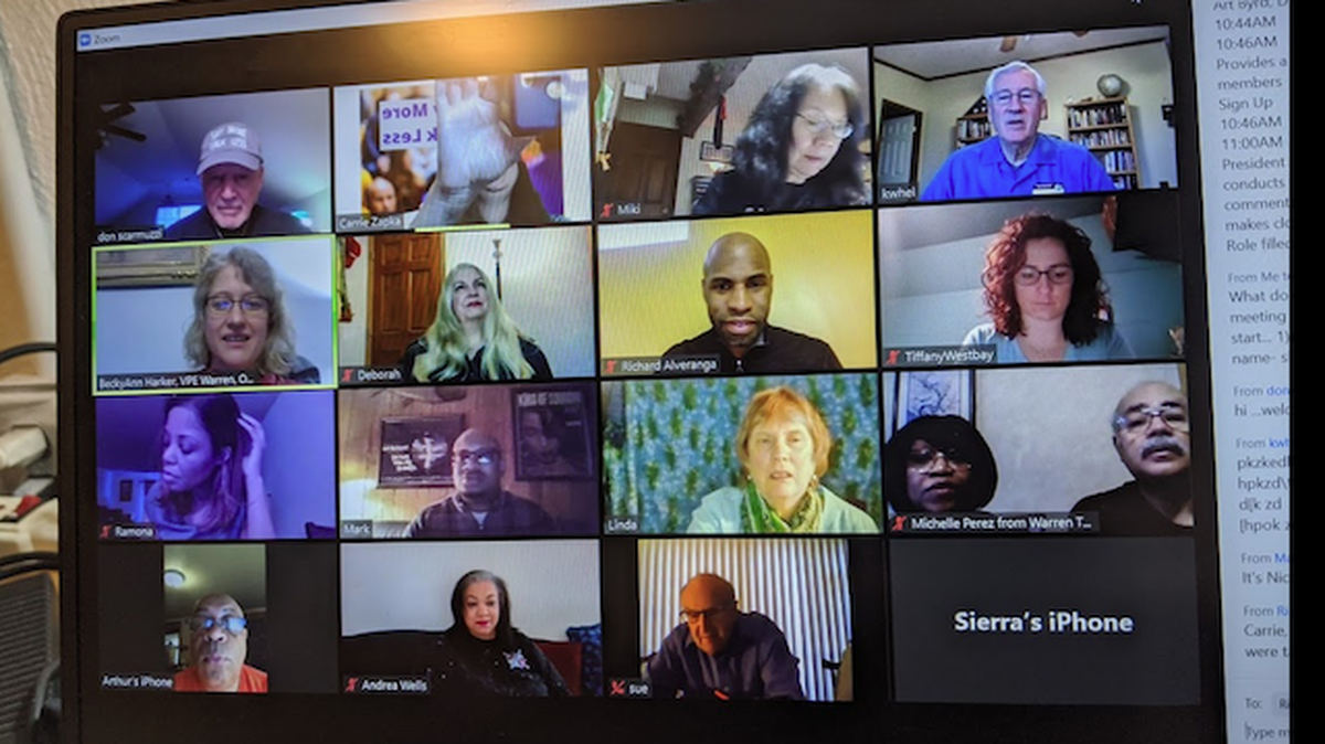 Local Toastmasters clubs have adapted to online meetings. (Photo by Carrie Zapka)