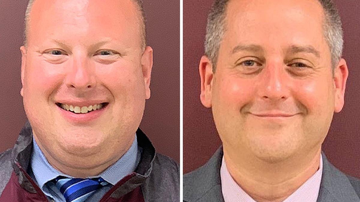 Mark Zura, left, will be the new principal at Boardman High School, and Mike Masucci will be the new principal at Boardman Center Intermediate School. (Contributed photos)