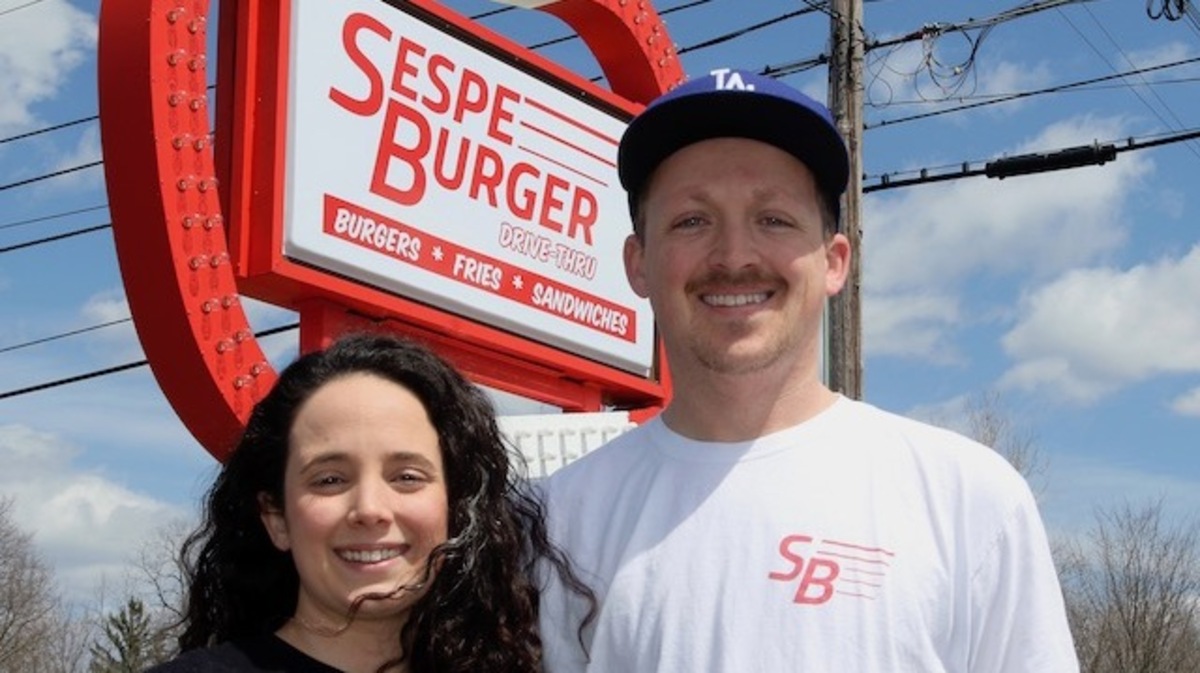 Sespe Burger is a West Coast-style burger joint owned by husband-and-wife team Jeff and Christina Porter. It opened at 8252 Market St. in September 2019. (Bob Yosay/Mahoning Matters)

