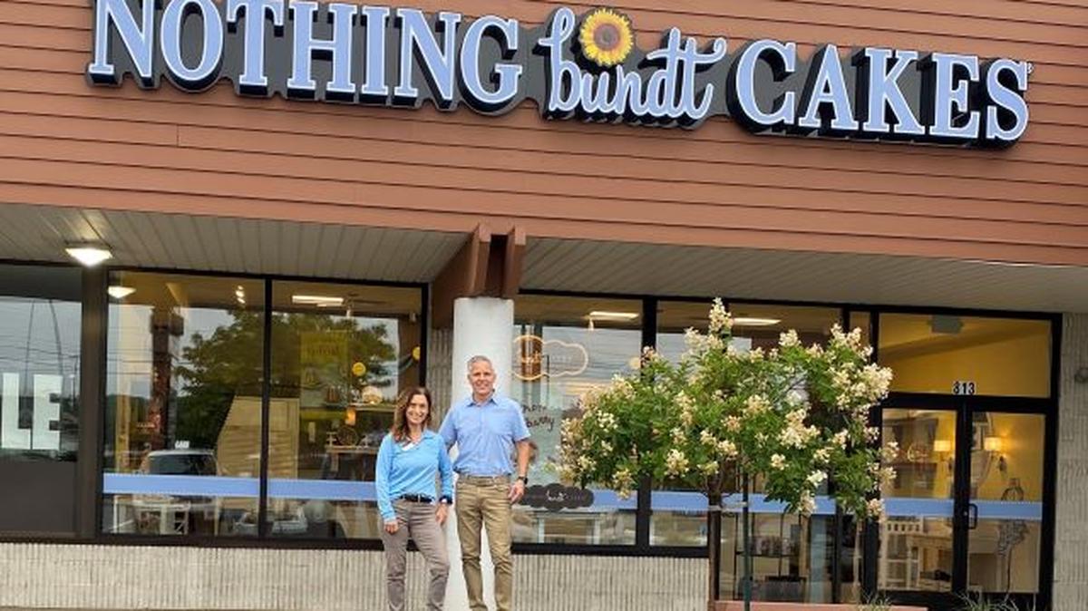 Cecilia and Ron Bolar are the owners of Nothing Bundt Cakes at 813 Boardman-Poland Road, Boardman. (Contributed photo)