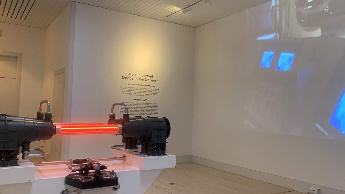 A major highlight of the Medici Museum of Art exhibit is “the most important device in the universe.”&nbsp;