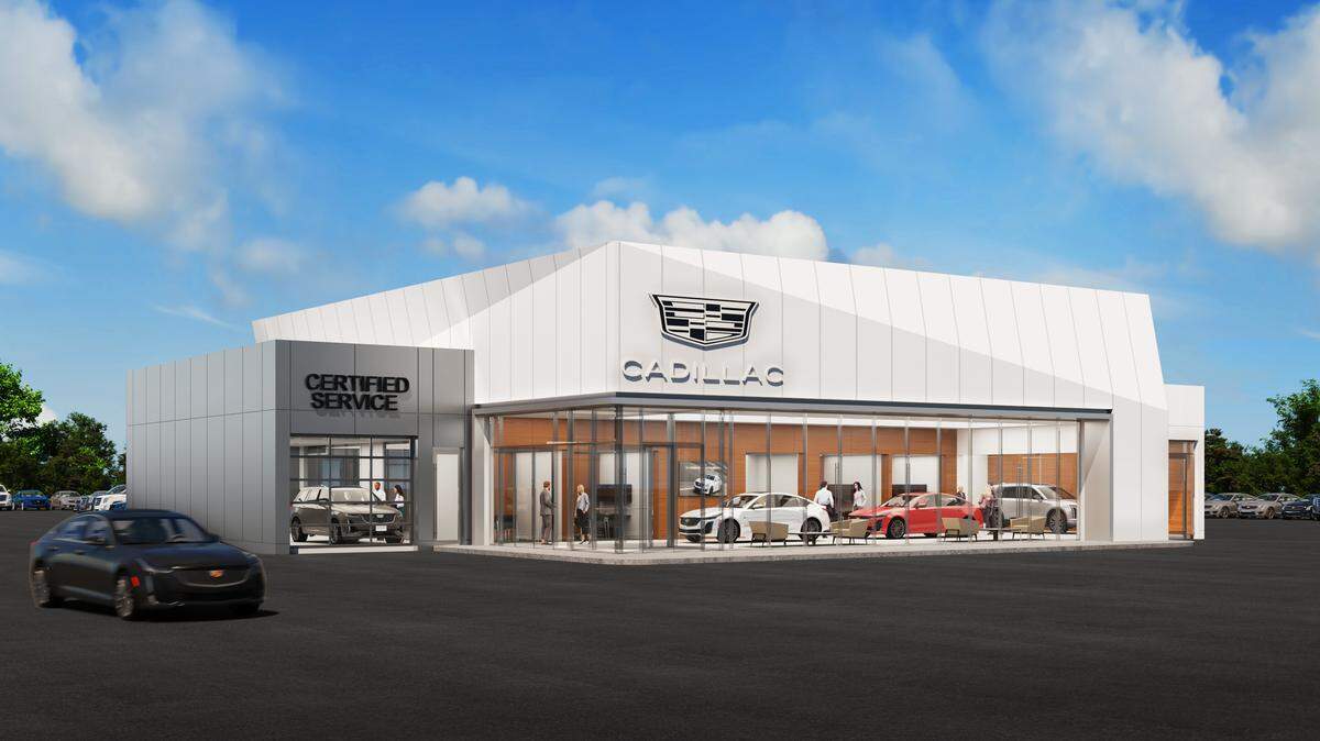 Here’s a rendering of the new Cadillac dealership owned by #1 Cochran coming to Boardman and expected to open within 18 to 24 months.