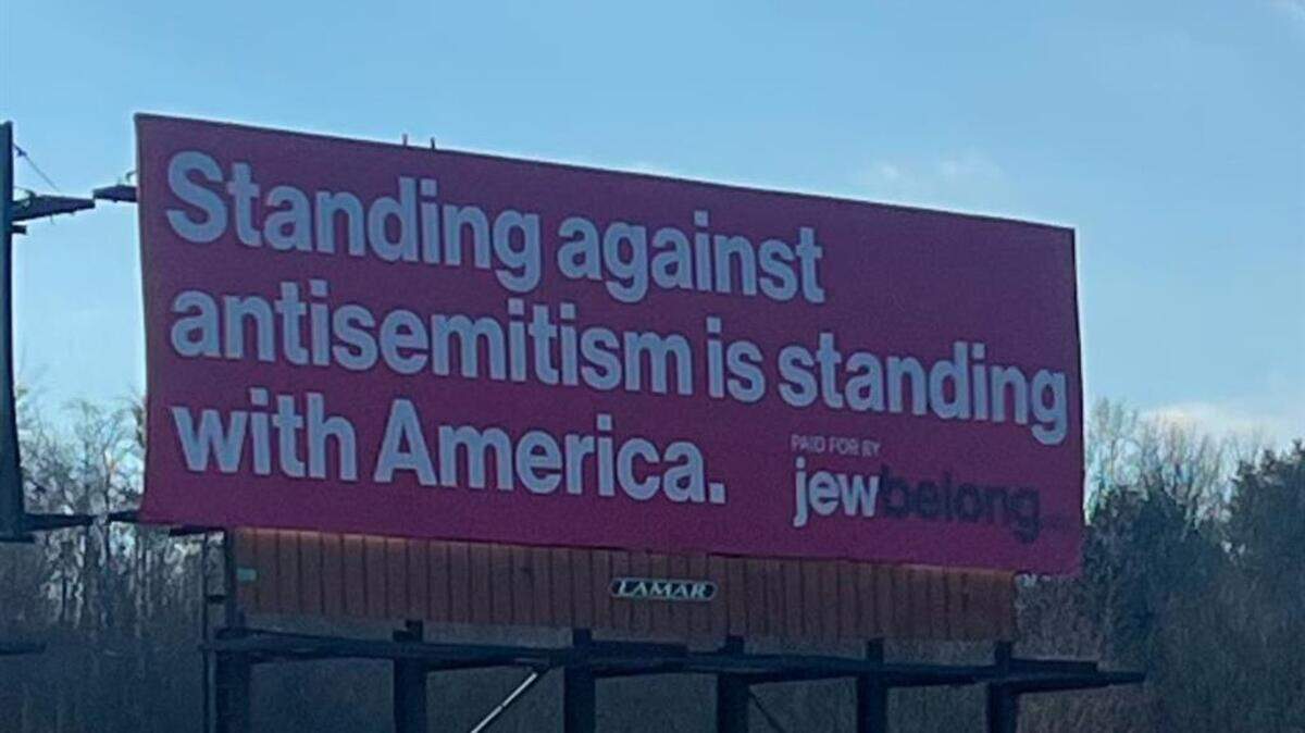 The Youngstown Area Jewish Federation and JewBelong partnered to put up the five billboards which will remain up through Feb. 23.