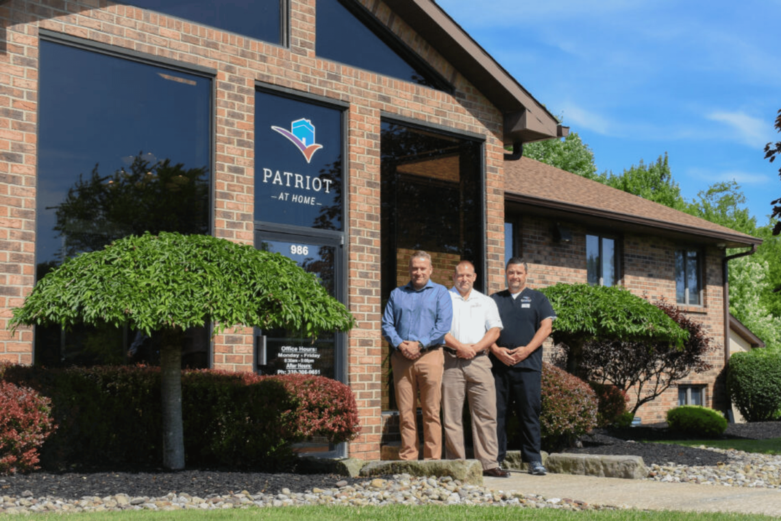 (left to right) The founding members of Patriot at Home are Greg Davis, who is president of business operations, CEO Craig Colton and Sean Davis, clinical administrator.