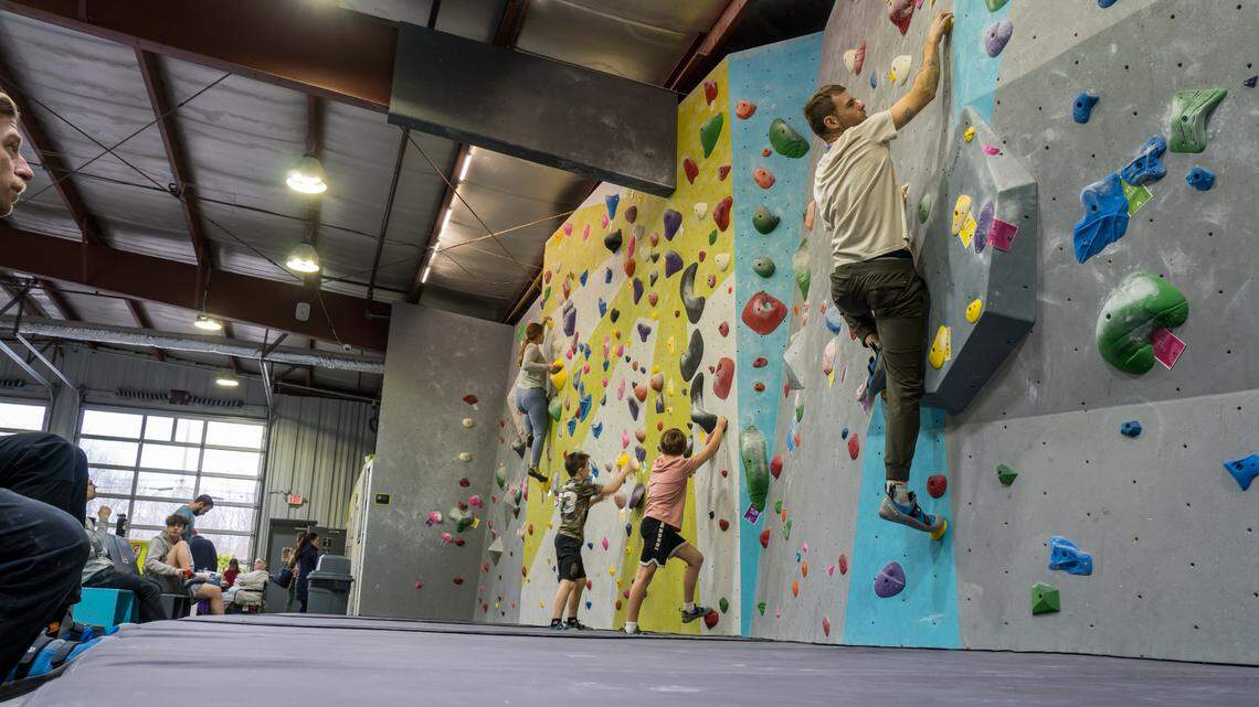 Youngstown native Josh Boyle ad his wife, Courtney are the newest co-owners of Climb Youngstown, the only indoor rock climbing gym in the area.