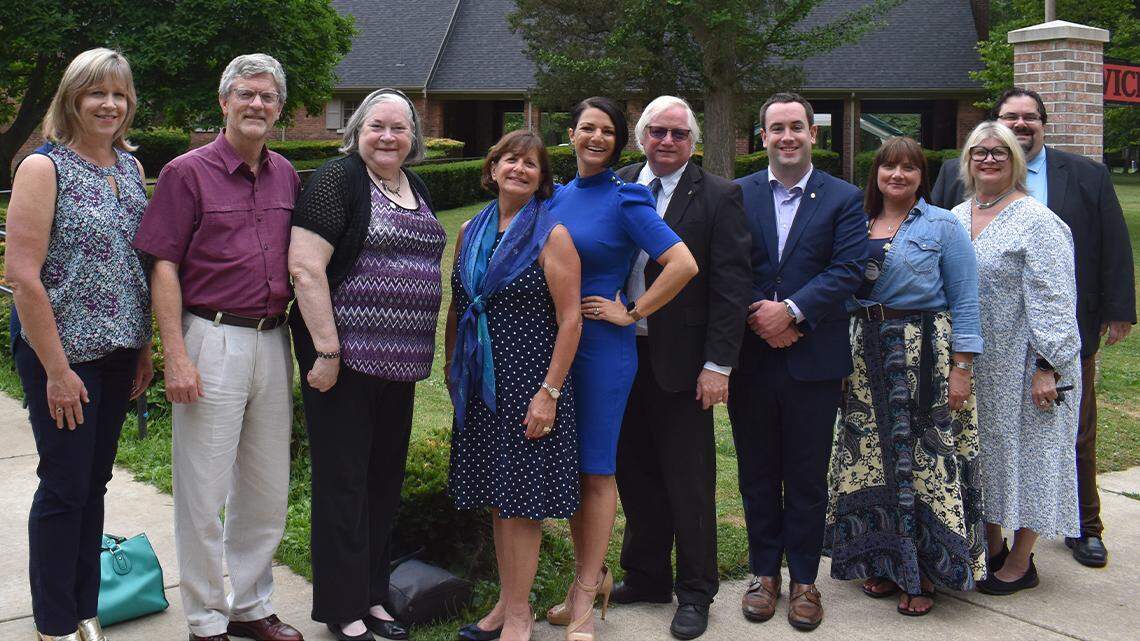 New and returning members of the Rotary Club of Youngstown Board of Directors were installed and recognized July 6, the first club meeting of the new Rotary year. They are, from left, Debora Flora, board member; Don Foley, treasurer; Gerri Jenkins, secretary; Sharon Letson, president; Deanna Rossi, president-elect; George Nelson, vice president; Josh Prest, immediate past president; Rebecca Davis, Rotary Foundation chair; Rebecca Keck, board member; Michael Latessa, membership chair. The Rev. Gayle Catinella is not pictured.
