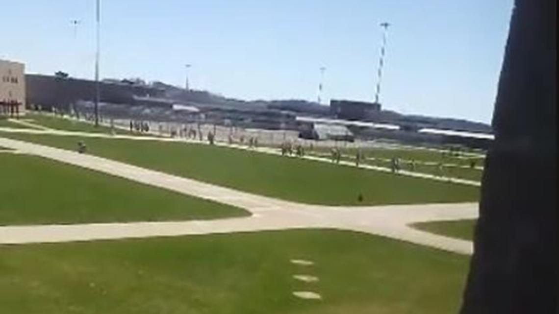 Shown here is a still from a Facebook Live video filmed by a man claiming to be incarcerated at Federal Correctional Institution Elkton in Lisbon, Ohio. (Facebook)