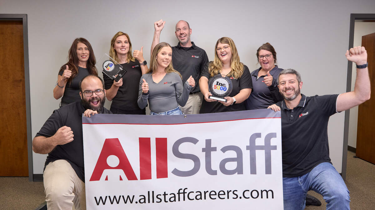 In 2023 and 2024, AllStaff was recognized by Inc. 5000 List as one of the fastest-growing privately held companies in the Youngstown area and in the U.S.