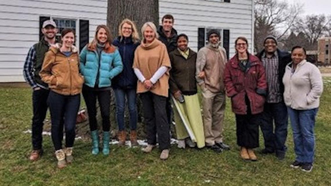Minister Aaron Hopkins, second from right, is among the 11 2020 OEFFA "Heartland Farm Beginnings" graduates. (Contributed by OEFFA)