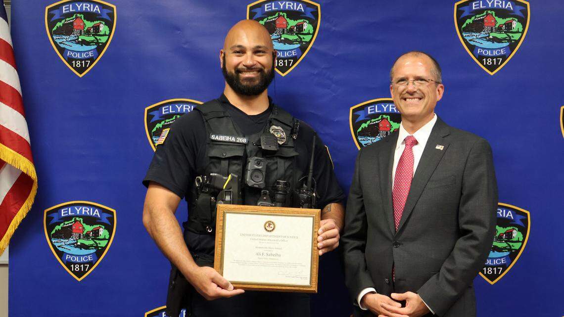 U.S. Attorney’s Office recognizes northern Ohio patrol officer for heroism