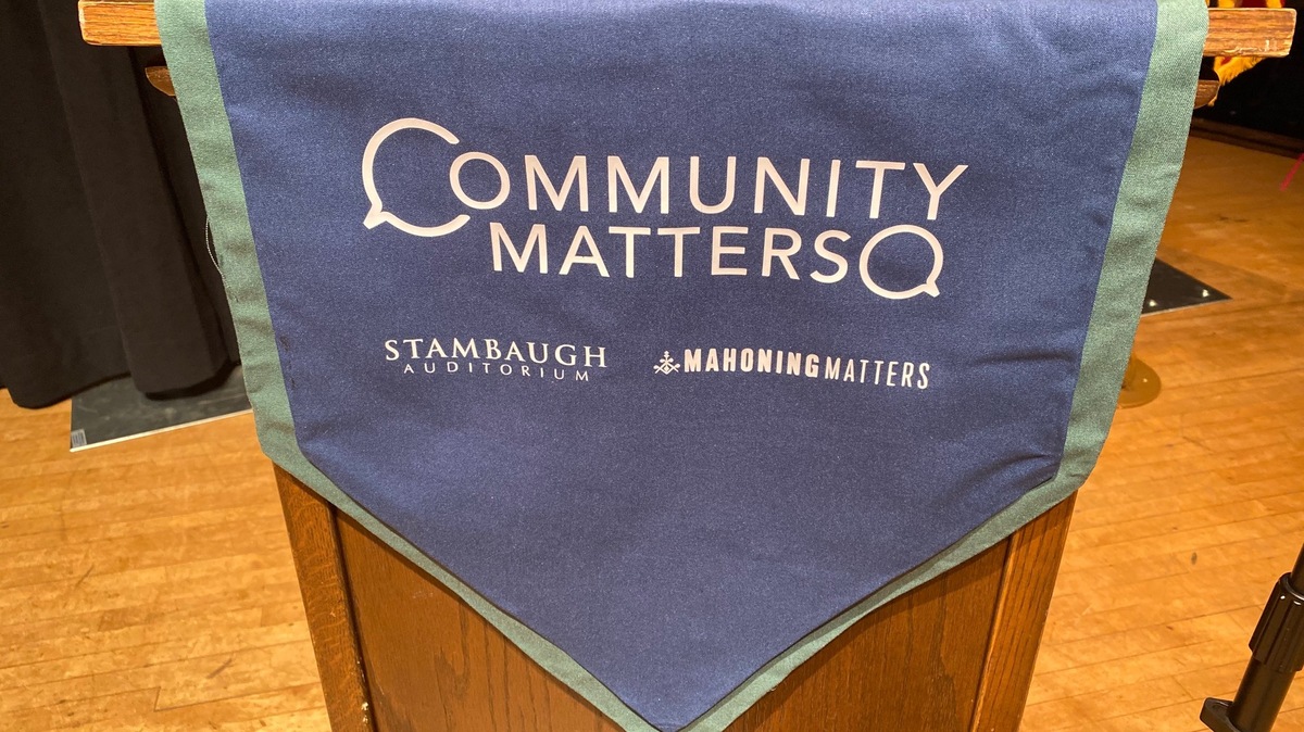 Mahoning Matters hosted another installment of its "Community Matters" series Wednesday night at Stambaugh Auditorium. (Jess Hardin | Mahoning Matters)