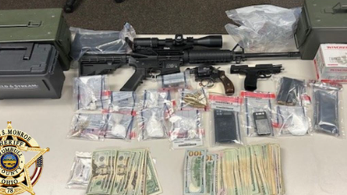 Here is a picture of the cache confiscated by the law officers at the home in the 400 block of Churchill.