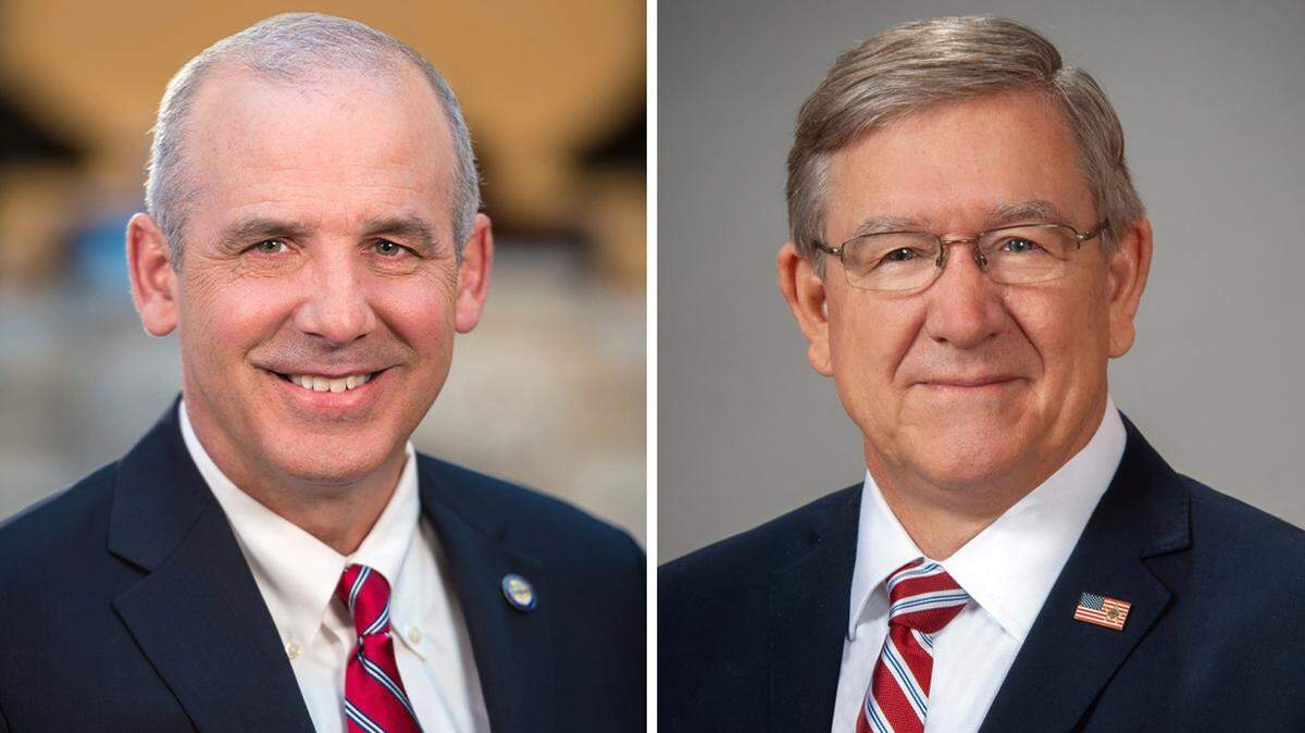 Ohio Senate President Matt Huffman, left, and House Speaker Bob Cupp.