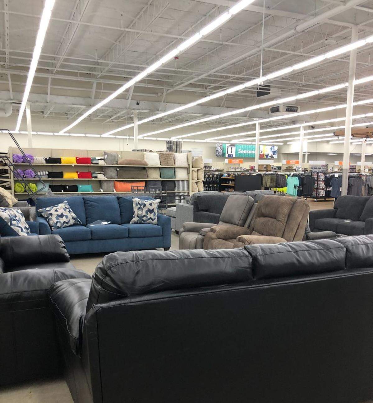 Big Lots! returning customers will see an expanded selection of furniture options, apparel for all ages, non-perishable grocery staples and seasonal items.