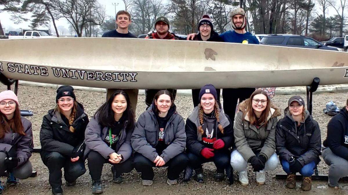 Back row (L-R): Bailey Brothag, Joe Remish, Evan Fink, Mike Sandora. Front row (L-R): Emily Honthy, Cassandra Snopik, Christine Zheng, Jersey Gorby, Alicia Lonsinger, Elizabeth Williams, Morgan Scott, Kayla Mathias.