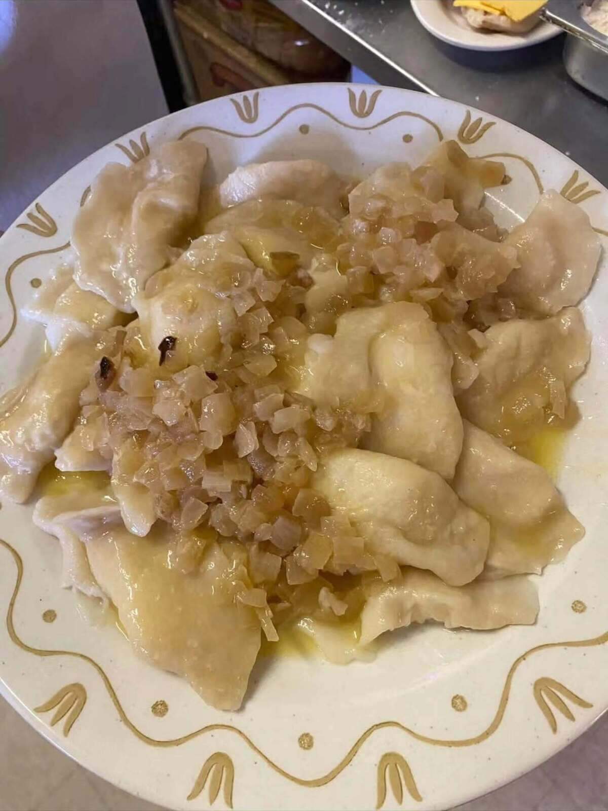 A Lent pierogi platter from Teenie’s Tavern
