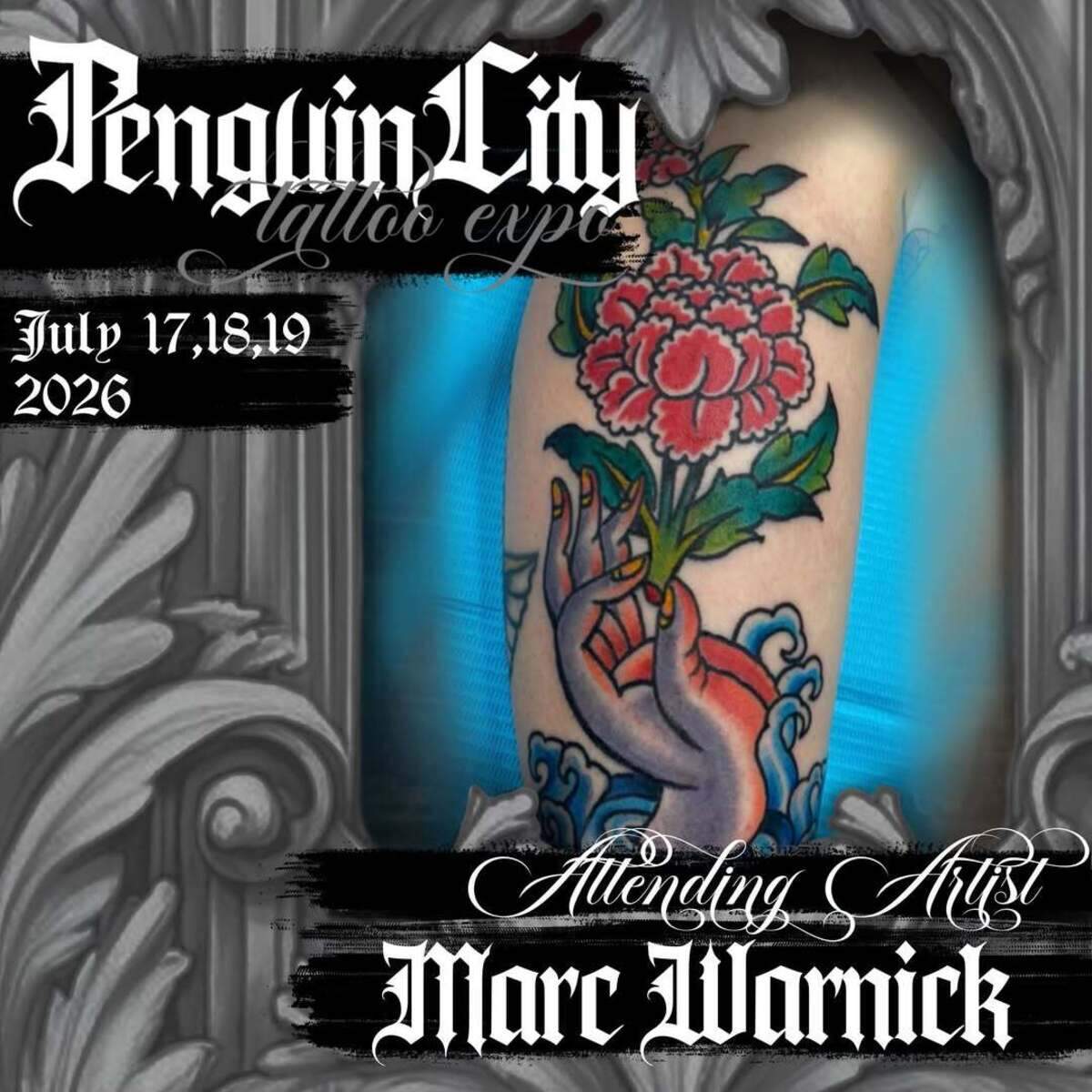 Marc Warnick is one of the tattoo artists attendees can expect at the Penguin City Tattoo Expo.
